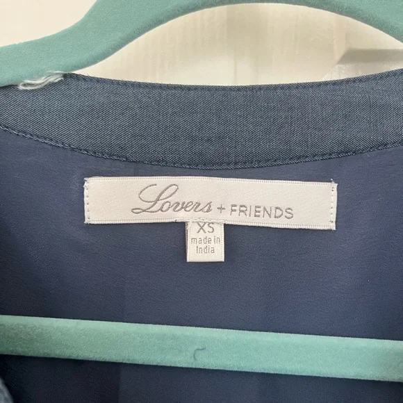 Lovers + Friends lace up denim dress - Picture 3 of 3